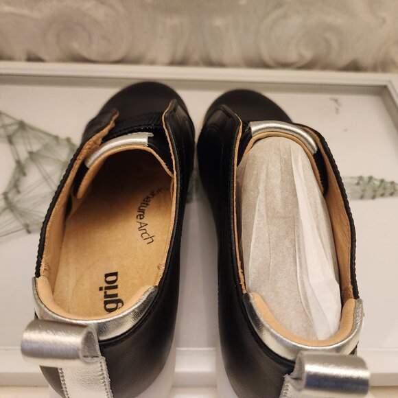 Alegria "Reah" Black Leather Sneakers. NIB. Size EU 38/US 8 - Picture 8 of 11